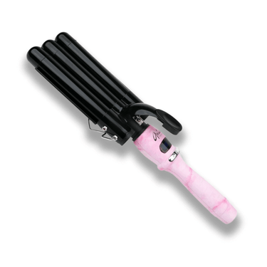 ARIA BEAUTY_The Waver Triple Barrel Curling Iron - Pink Marble_Cosmetic World